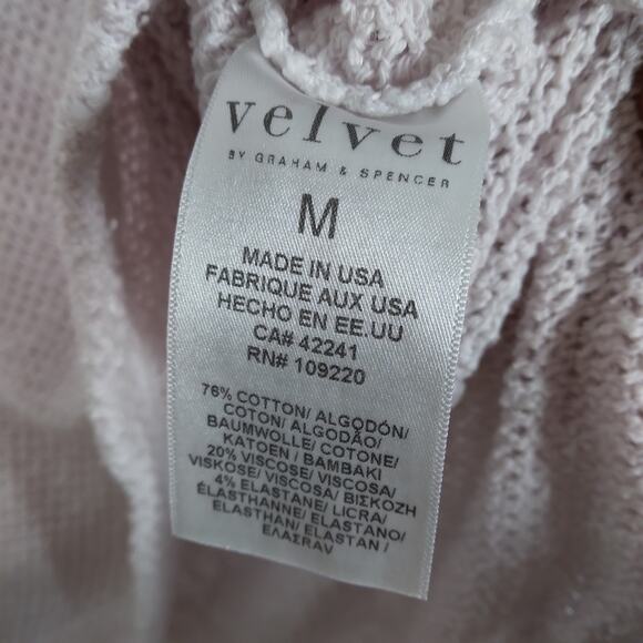 Velvet by Graham Spencer Chutney Cotton Crochet top size medium Tutu - Picture 7 of 7